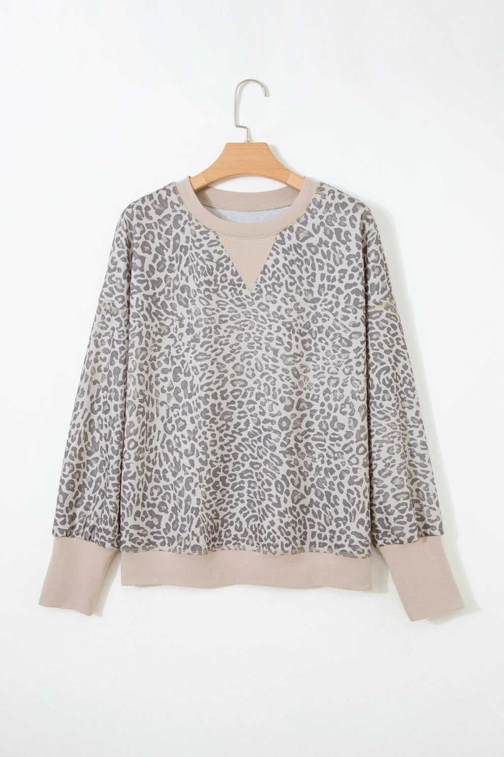 Leopard Patchwork Crew Neck Sweatshirt - Rooted & Reckless Co.