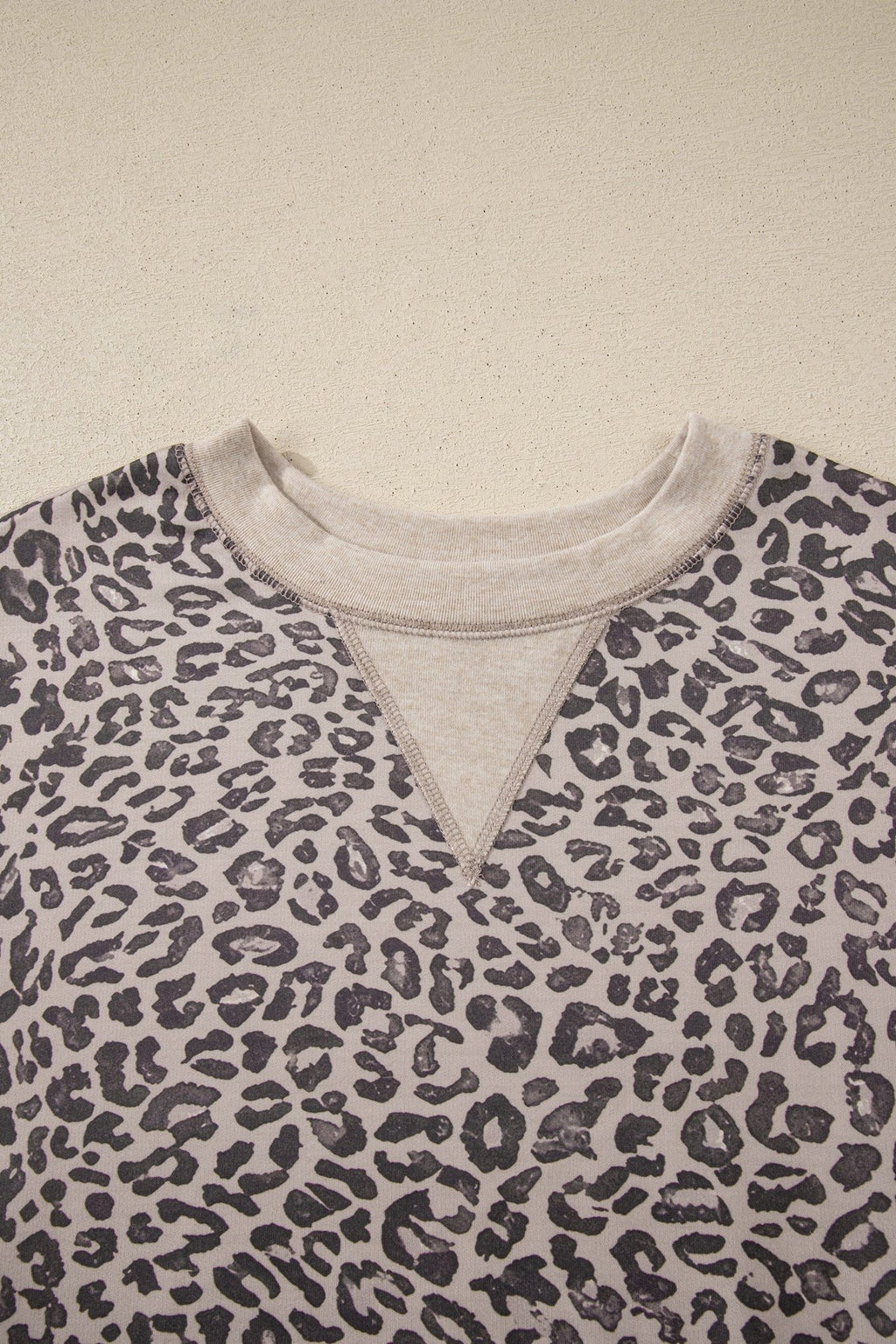 Leopard Patchwork Crew Neck Sweatshirt - Rooted & Reckless Co.