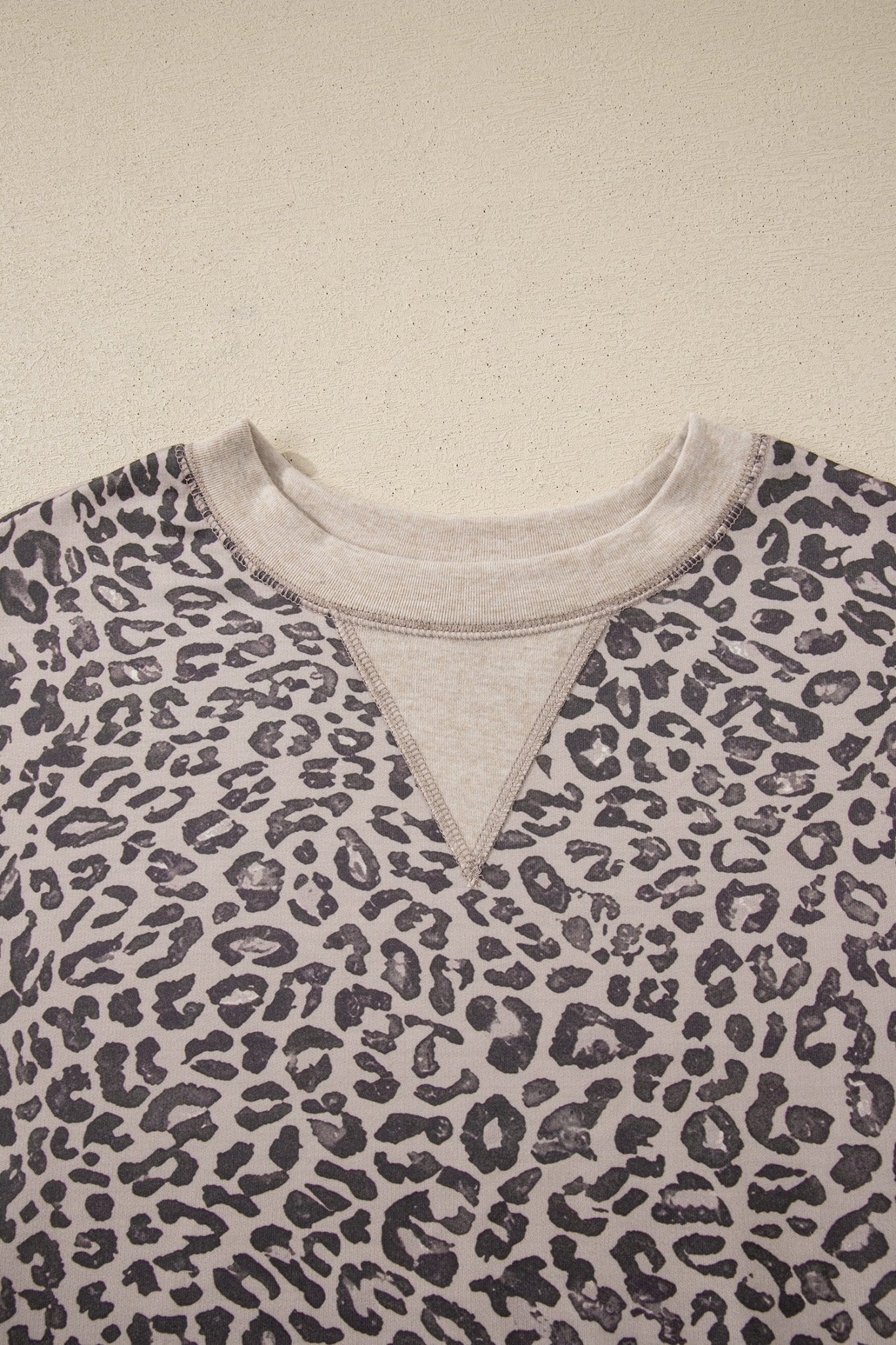 Leopard Patchwork Crew Neck Sweatshirt - Rooted & Reckless Co.
