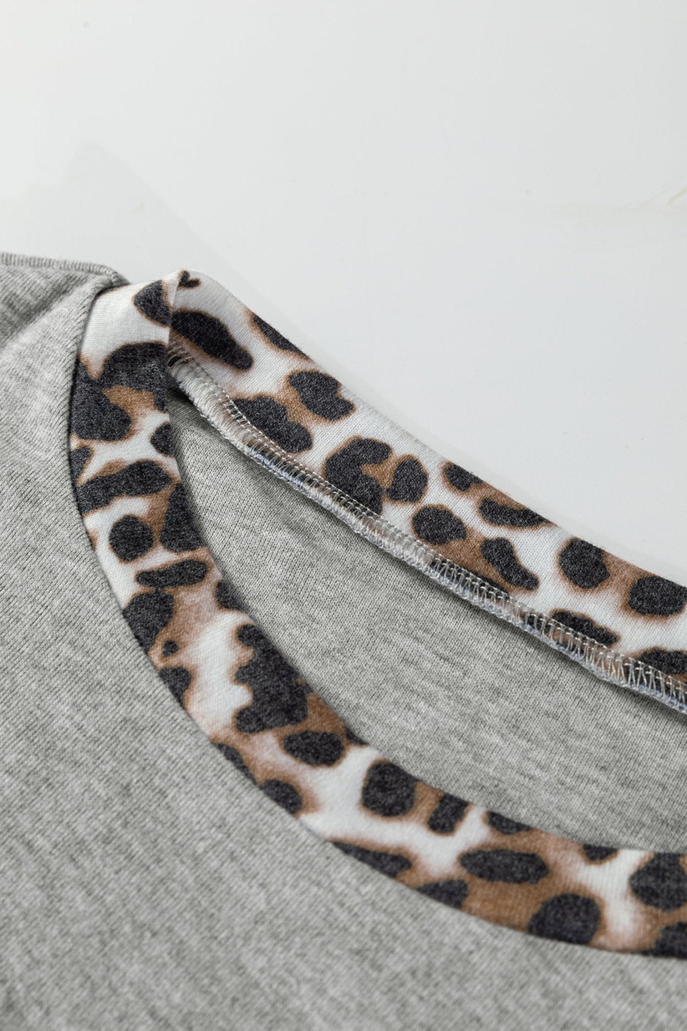 Leopard Patchwork Dolman Sleeve Sweatshirt - Rooted & Reckless Co.