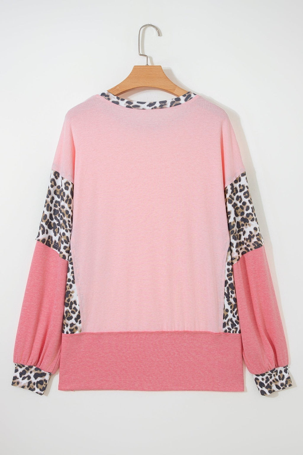 Leopard Patchwork Dolman Sleeve Sweatshirt - Rooted & Reckless Co.