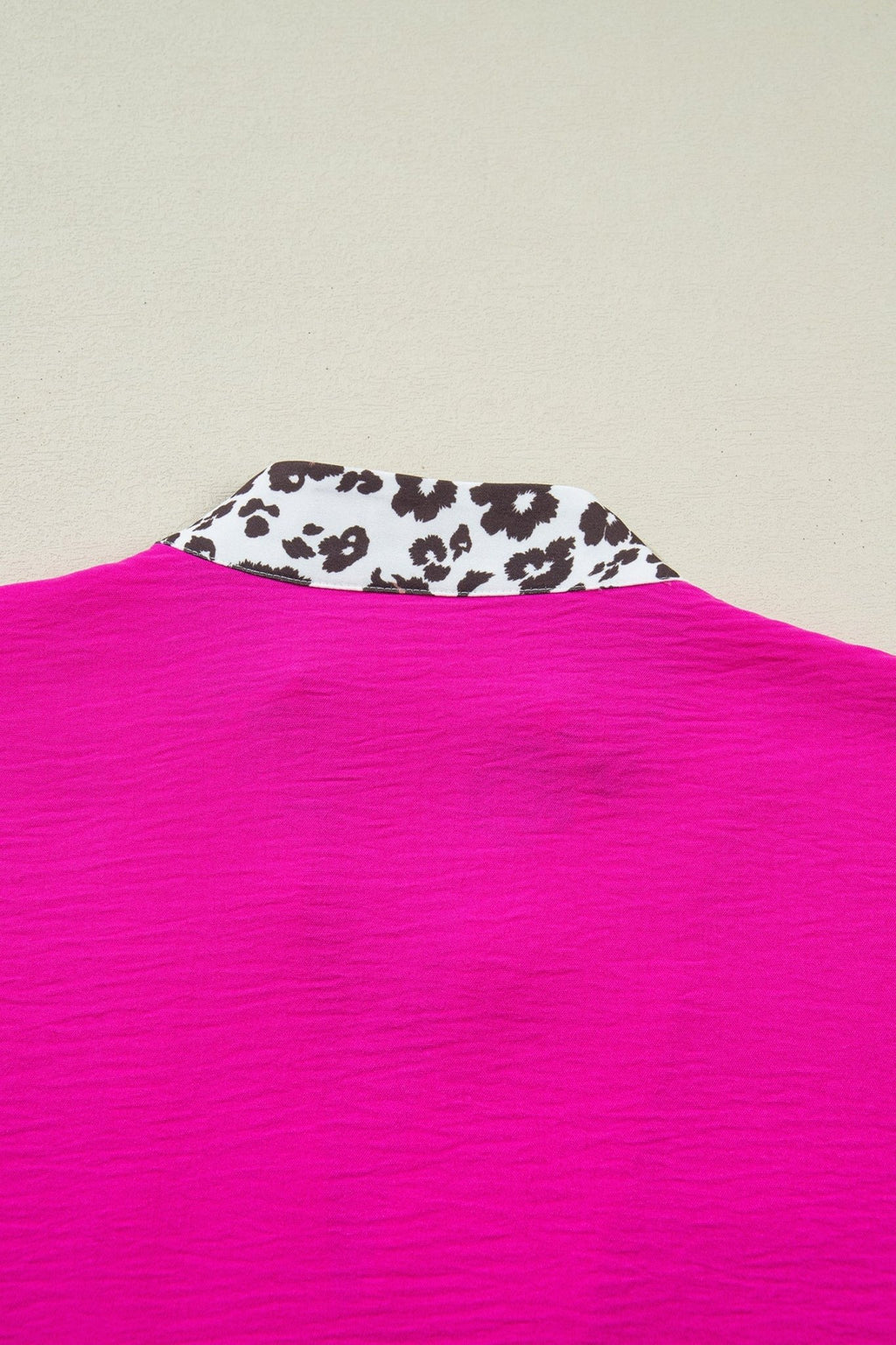 Leopard Patchwork Dolman Sleeve V-Neck Blouse - Rooted & Reckless Co.