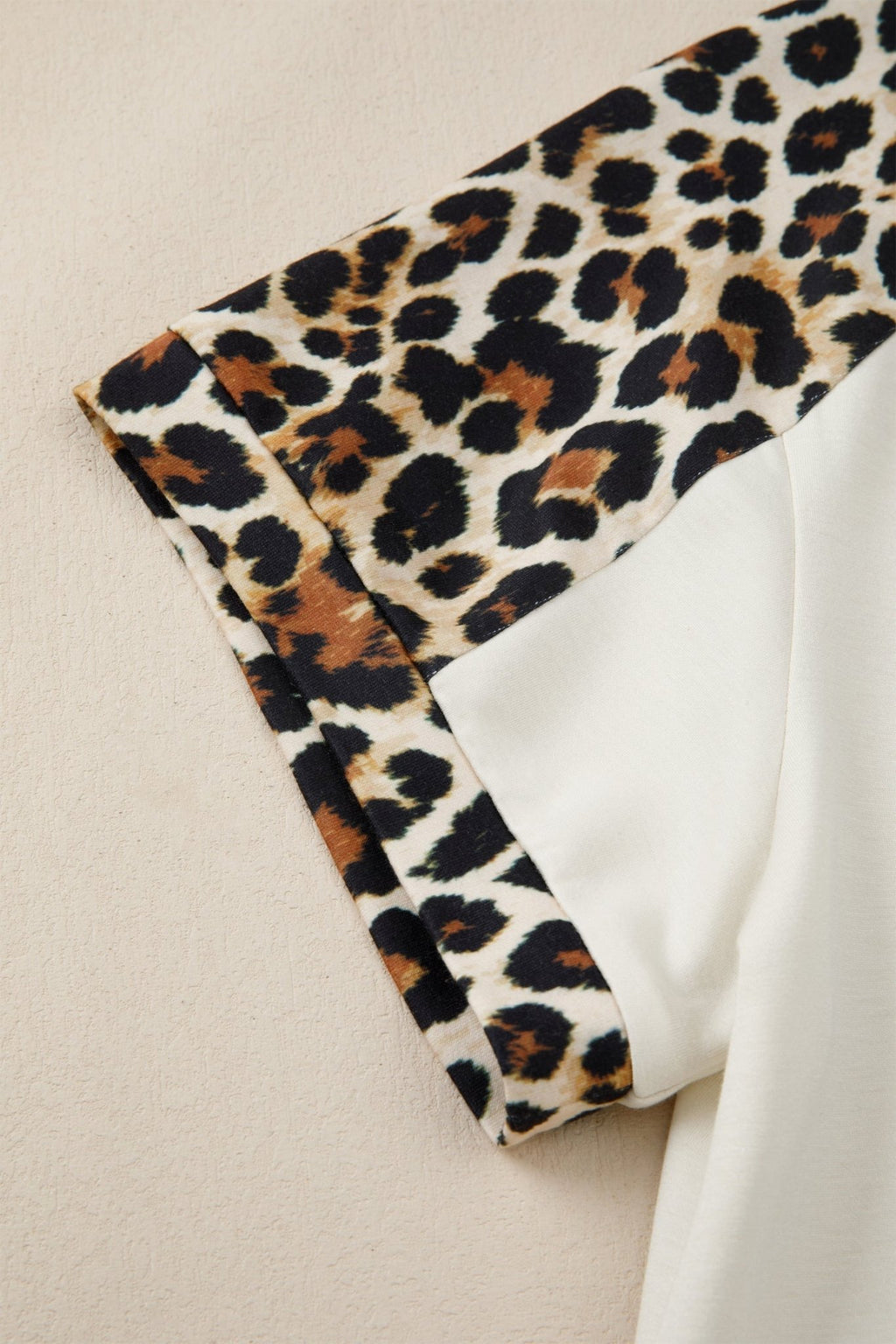 Leopard Patchwork Half Buttoned Short Sleeve Top - Rooted & Reckless Co.