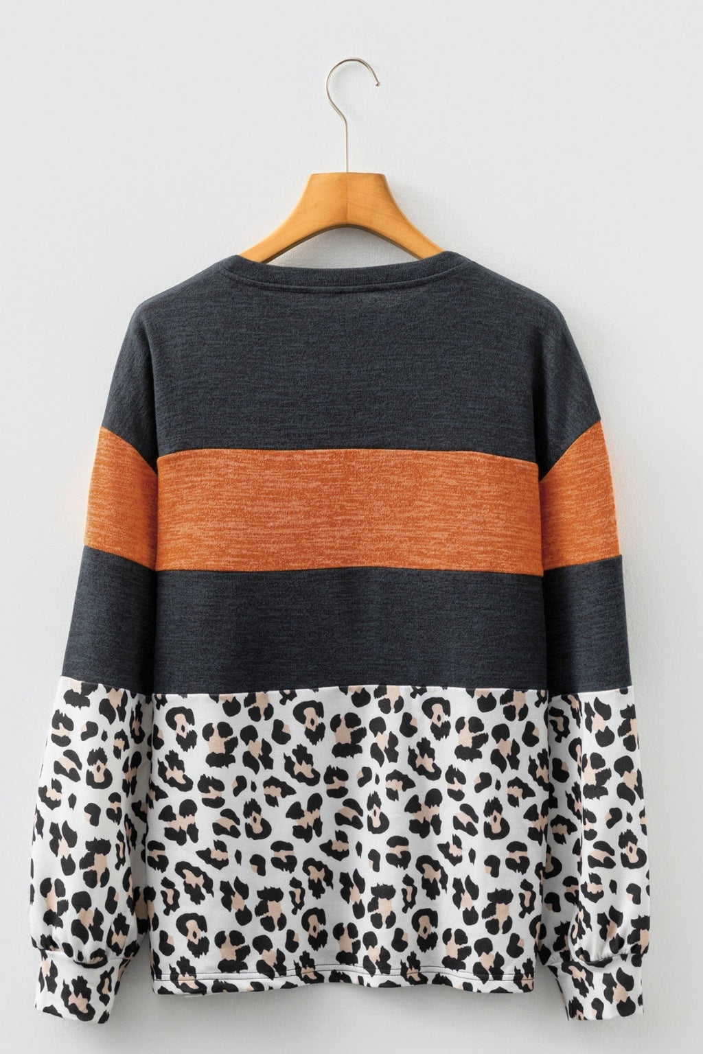 Leopard Patchwork Long Sleeve Top - Rooted & Reckless Co.