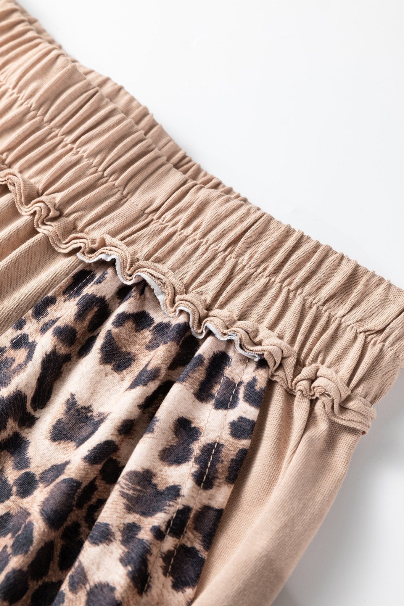 Leopard Patchwork Mineral Wash Wide Leg Pants - Rooted & Reckless Co.