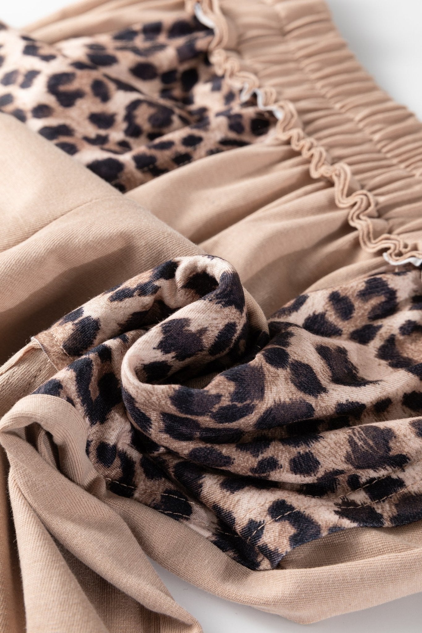 Leopard Patchwork Mineral Wash Wide Leg Pants - Rooted & Reckless Co.