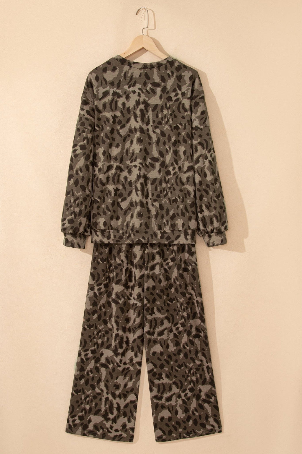 Leopard Patchwork Pullover and Drawstring Pant Set - Rooted & Reckless Co.