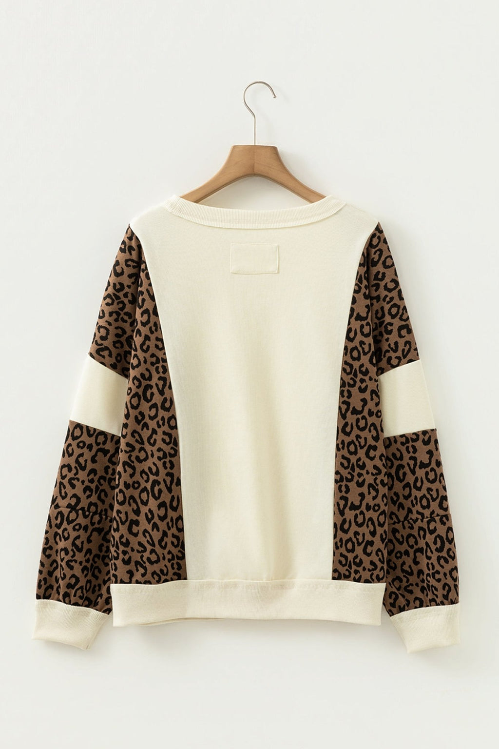 Leopard Patchwork Raw Seam Colorblock Top - Rooted & Reckless Co.