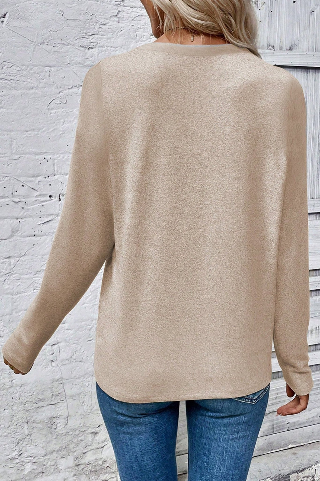 Leopard Patchwork Round Neck Long Sleeve Top - Rooted & Reckless Co.