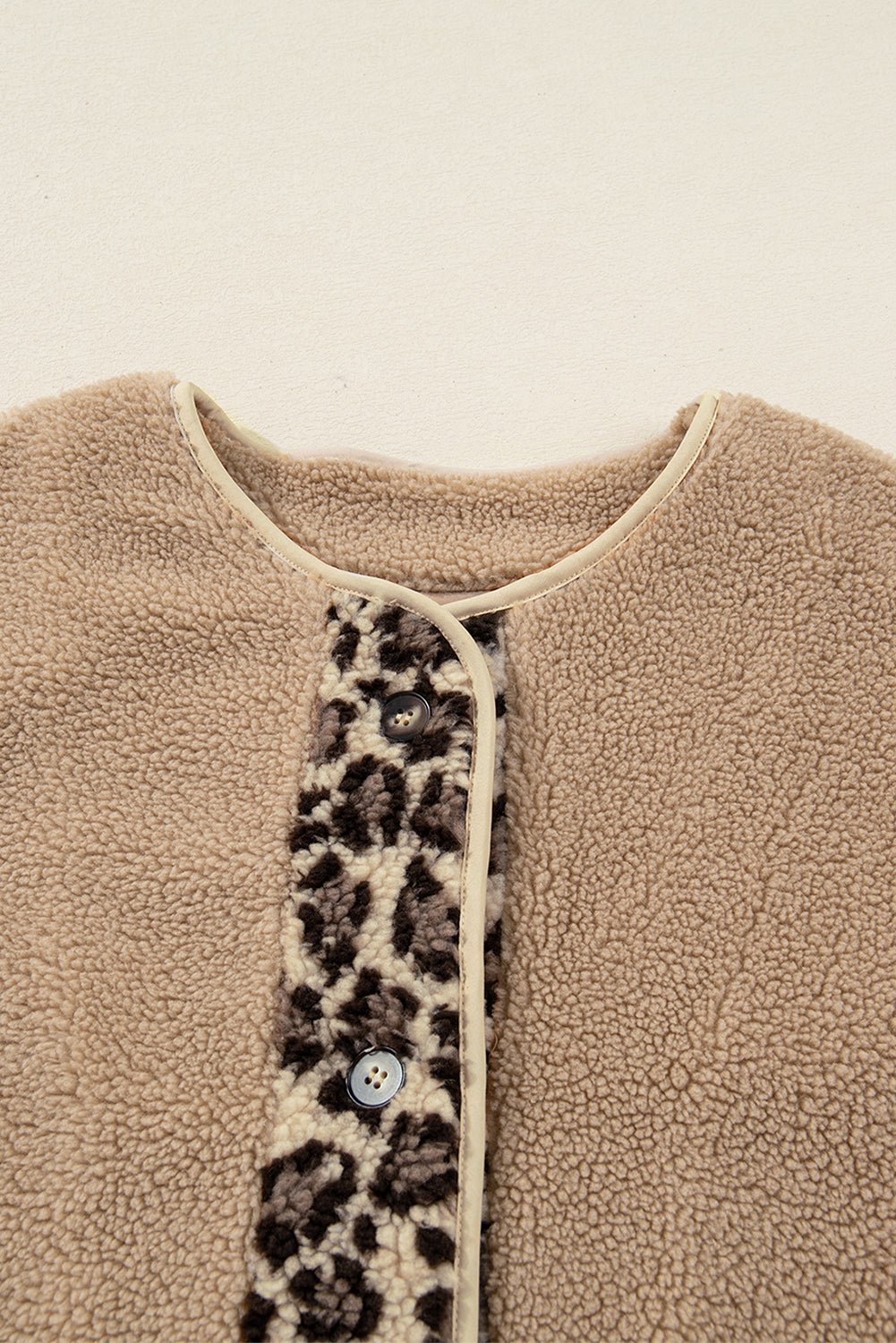 Leopard Plush Pocketed Jacket - Rooted & Reckless Co.