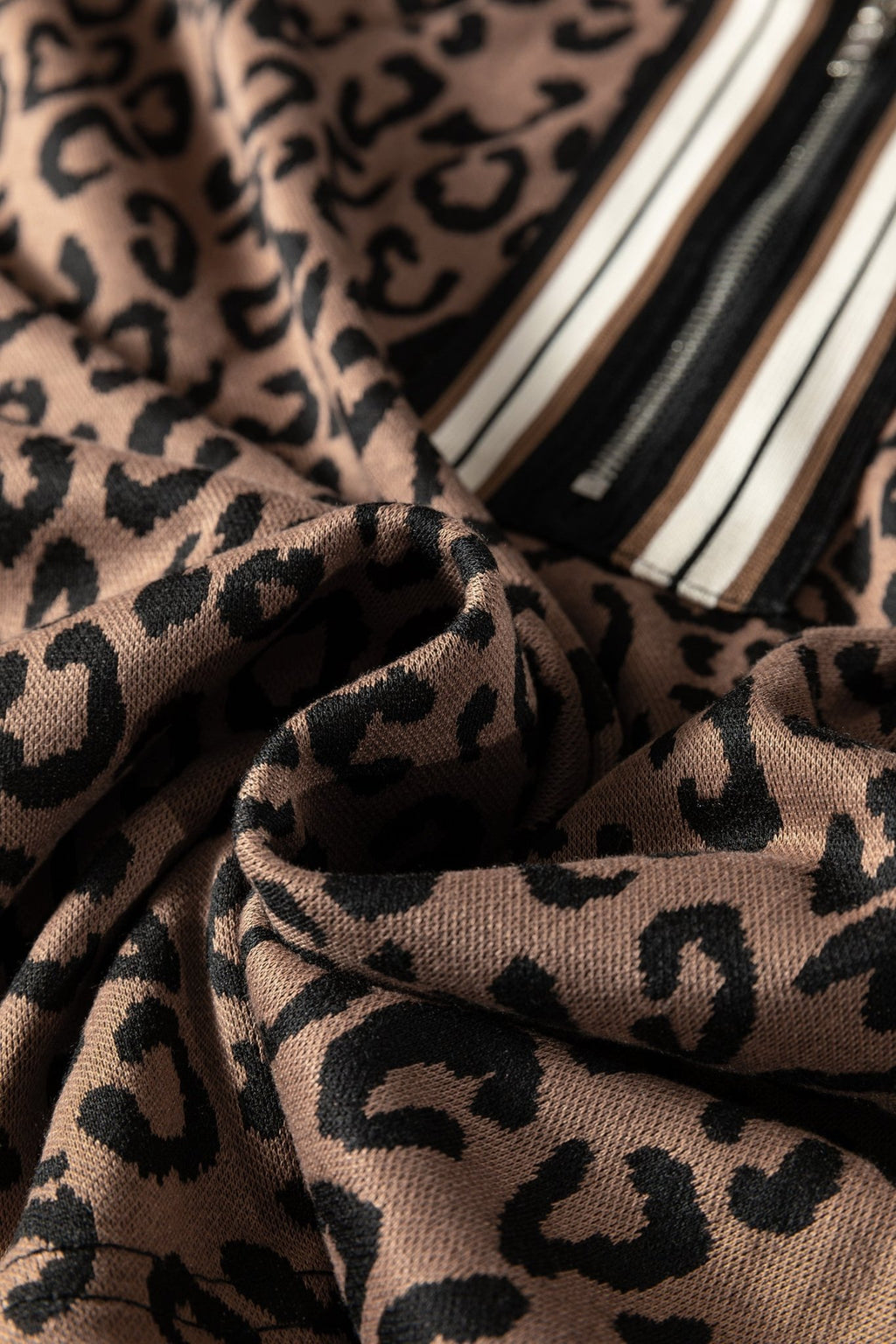 Leopard Quarter Zip Top & Mini Skirt Set - Rooted & Reckless Co.