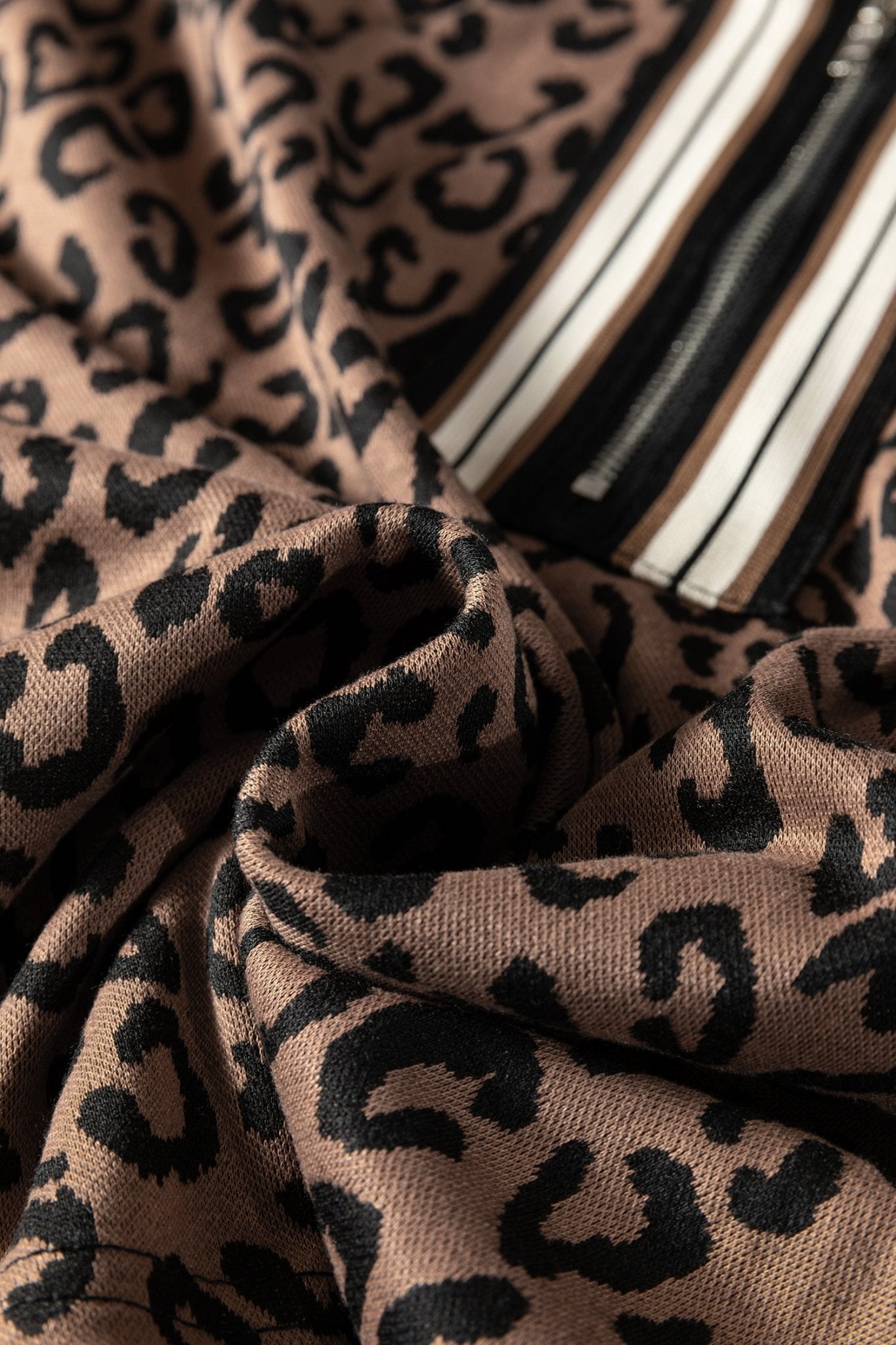 Leopard Quarter Zip Top & Mini Skirt Set - Rooted & Reckless Co.