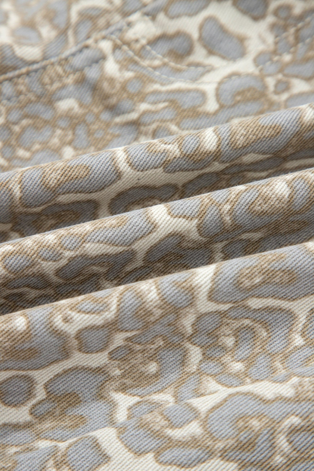 Leopard Raw Edge Denim Shorts - Rooted & Reckless Co.