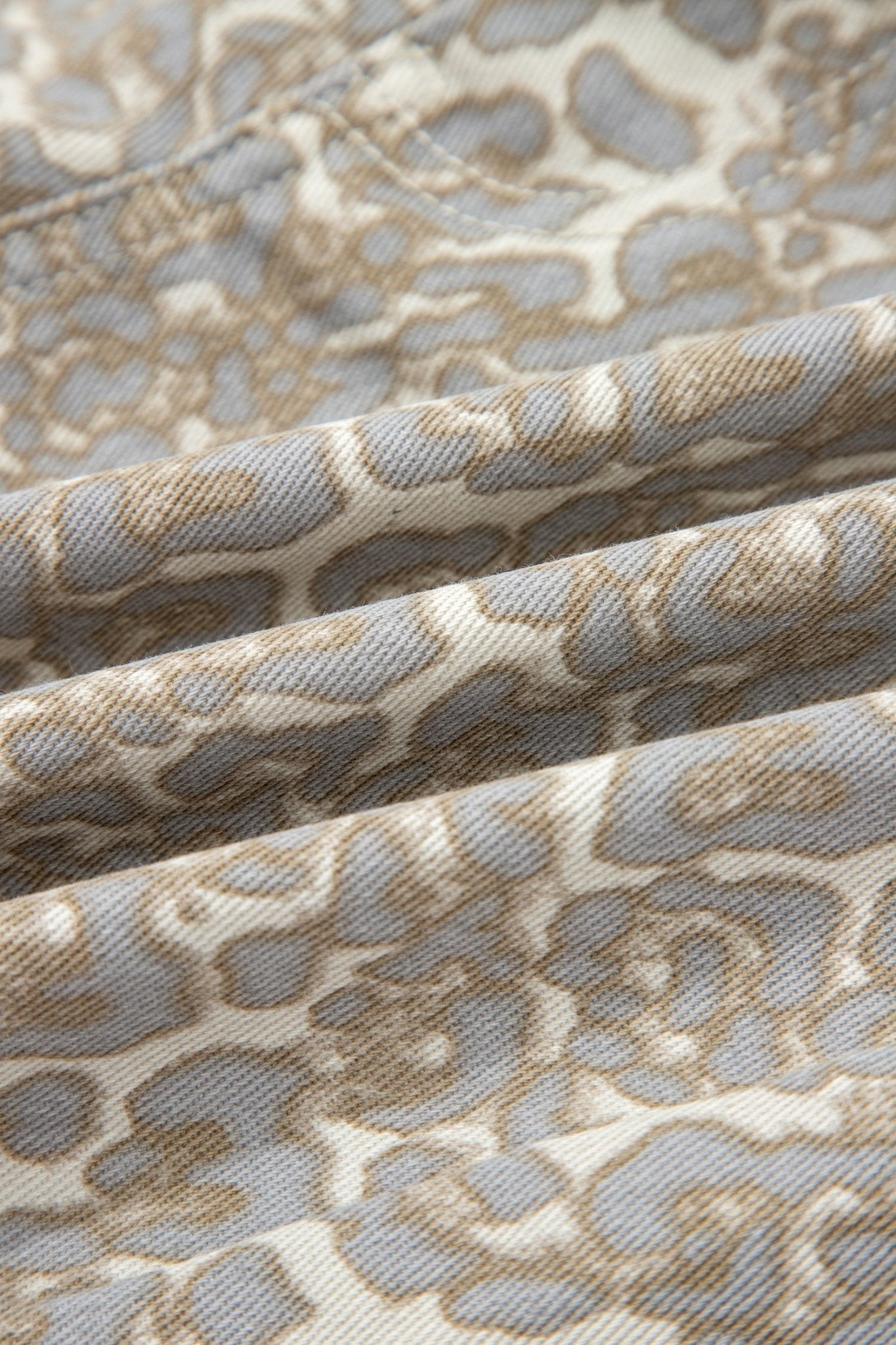 Leopard Raw Edge Denim Shorts - Rooted & Reckless Co.