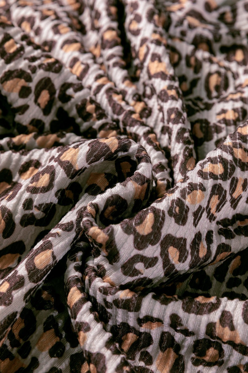 Leopard Ribbed Long Sleeve Top and Shorts Set - Rooted & Reckless Co.