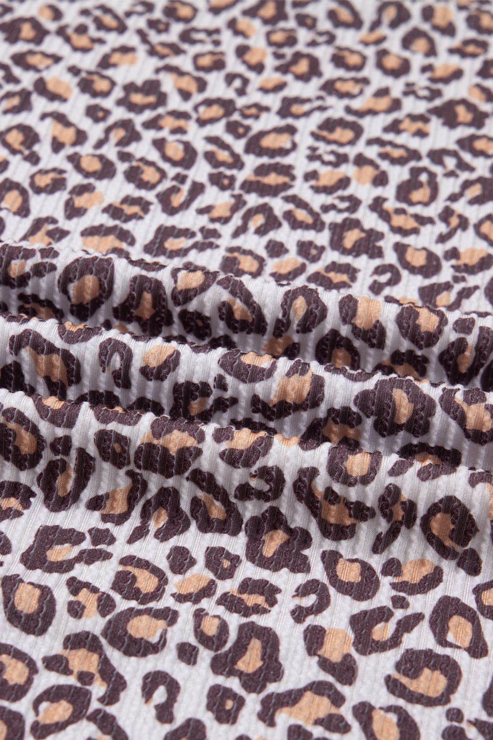 Leopard Ribbed Long Sleeve Top and Shorts Set - Rooted & Reckless Co.