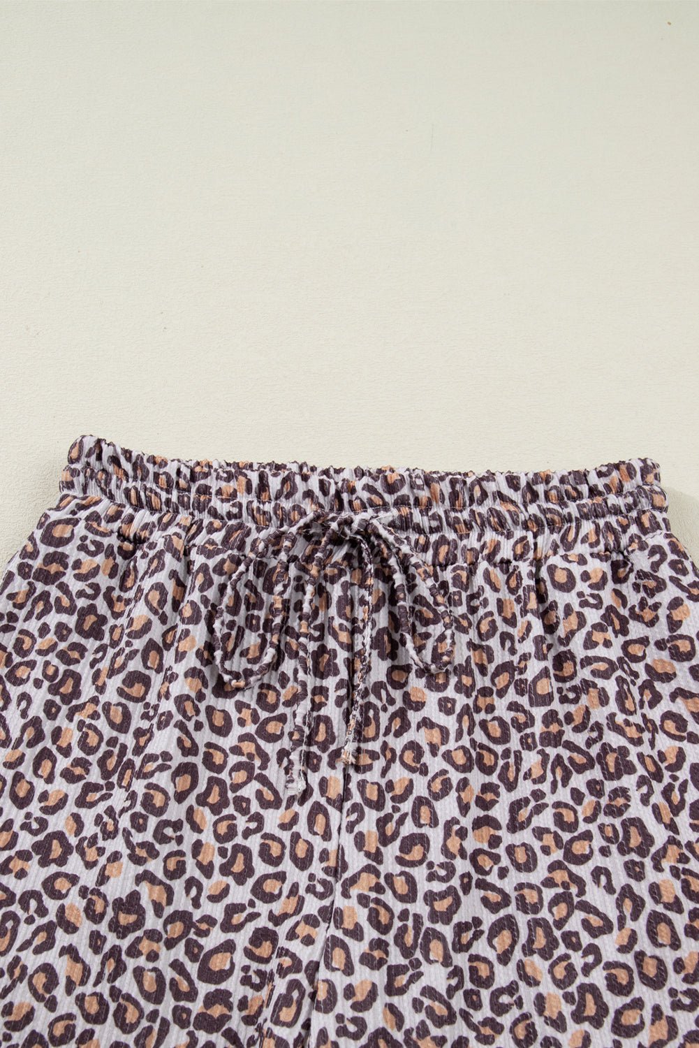 Leopard Ribbed Long Sleeve Top and Shorts Set - Rooted & Reckless Co.