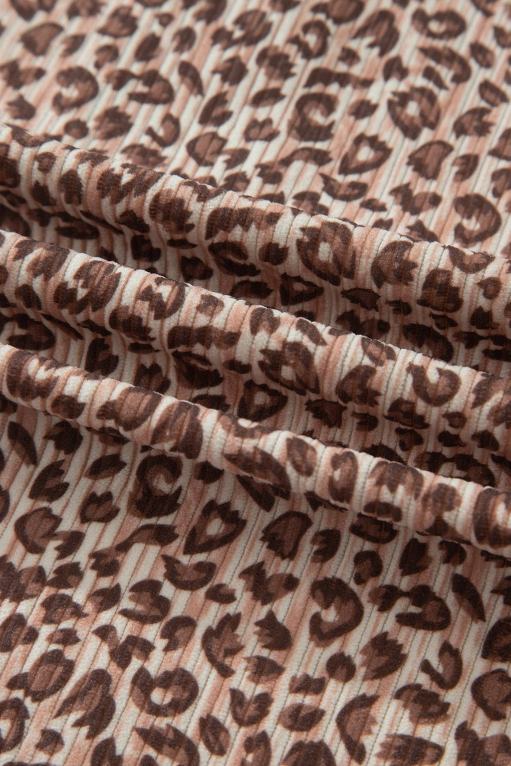 Leopard Ribbed Tee & Elastic Waist Shorts Set - Rooted & Reckless Co.