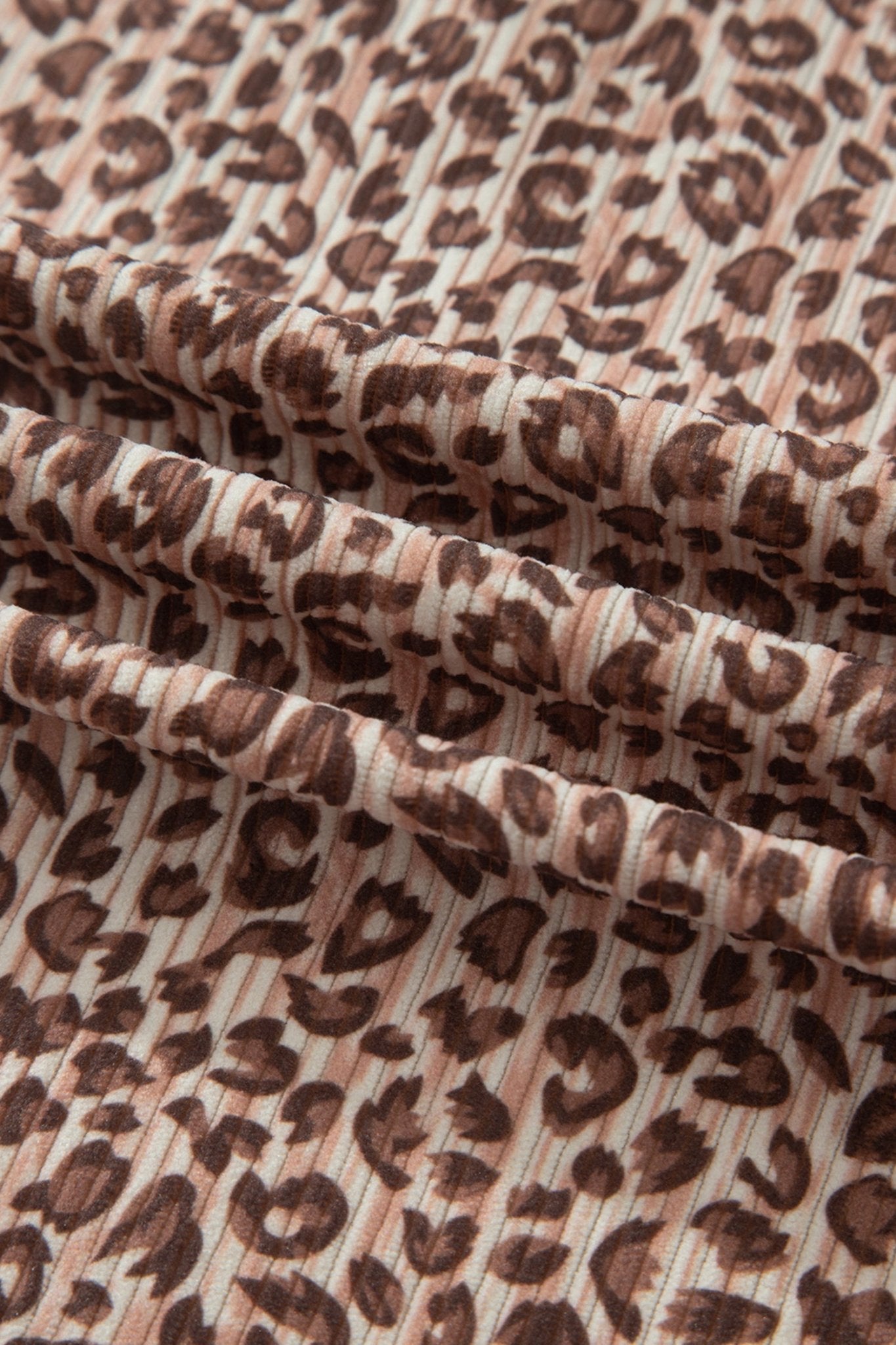 Leopard Ribbed Tee & Elastic Waist Shorts Set - Rooted & Reckless Co.