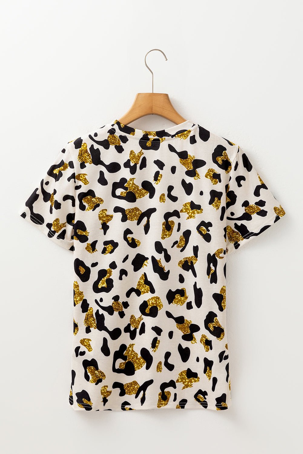 Leopard Round Neck Short Sleeve T-Shirt - Rooted & Reckless Co.