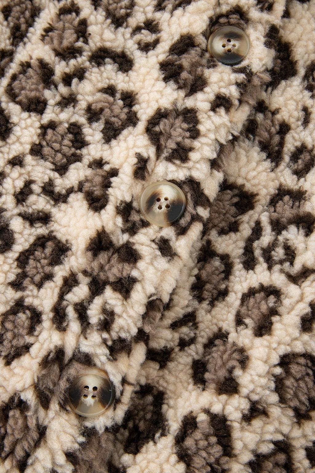 Leopard Sherpa Patchwork Flap Pocket Buttoned Jacket - Rooted & Reckless Co.