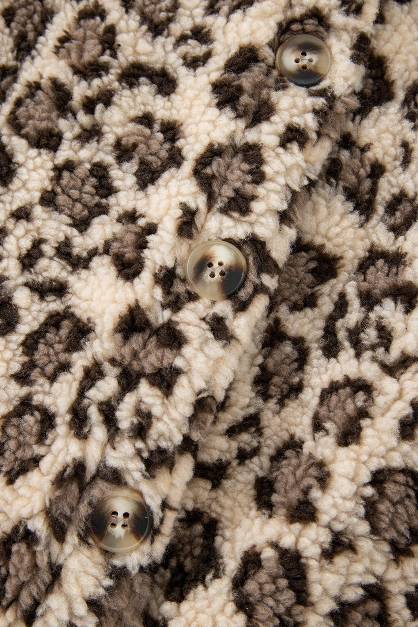 Leopard Sherpa Patchwork Flap Pocket Buttoned Jacket - Rooted & Reckless Co.