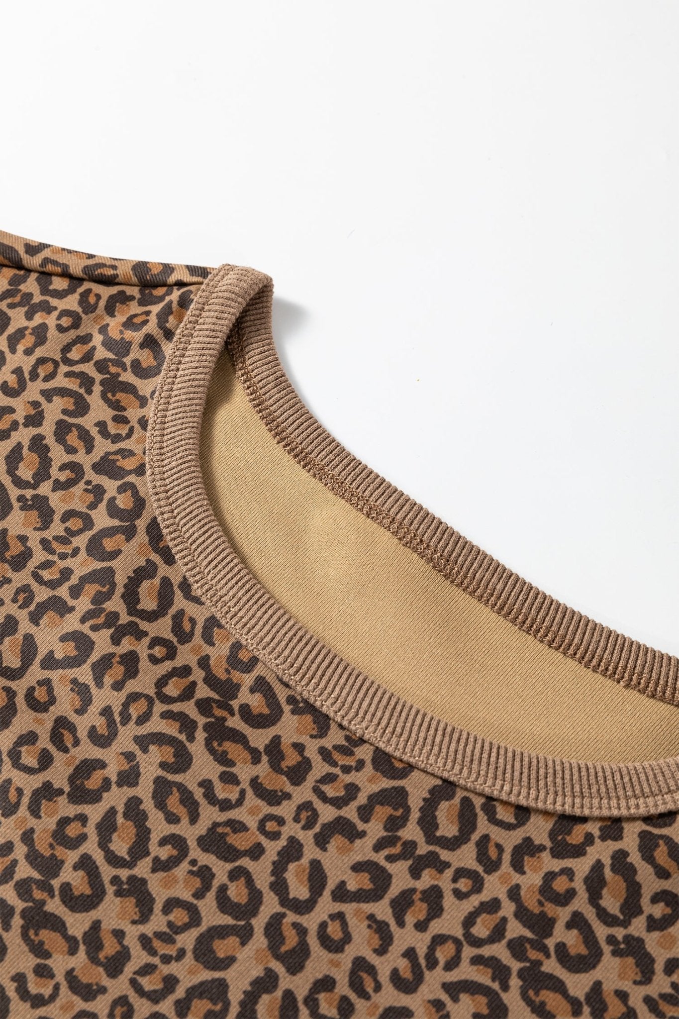 Leopard Short Sleeve Crewneck T-Shirt - Rooted & Reckless Co.