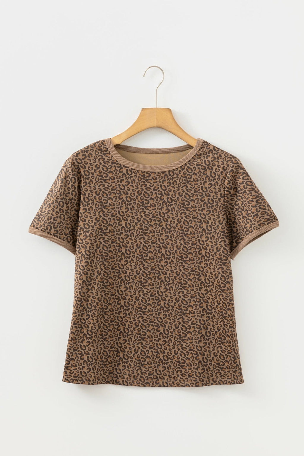Leopard Short Sleeve Crewneck T-Shirt - Rooted & Reckless Co.
