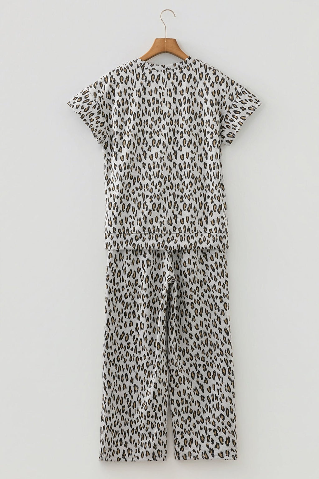 Leopard Short Sleeve Tee & Pants Set - Rooted & Reckless Co.