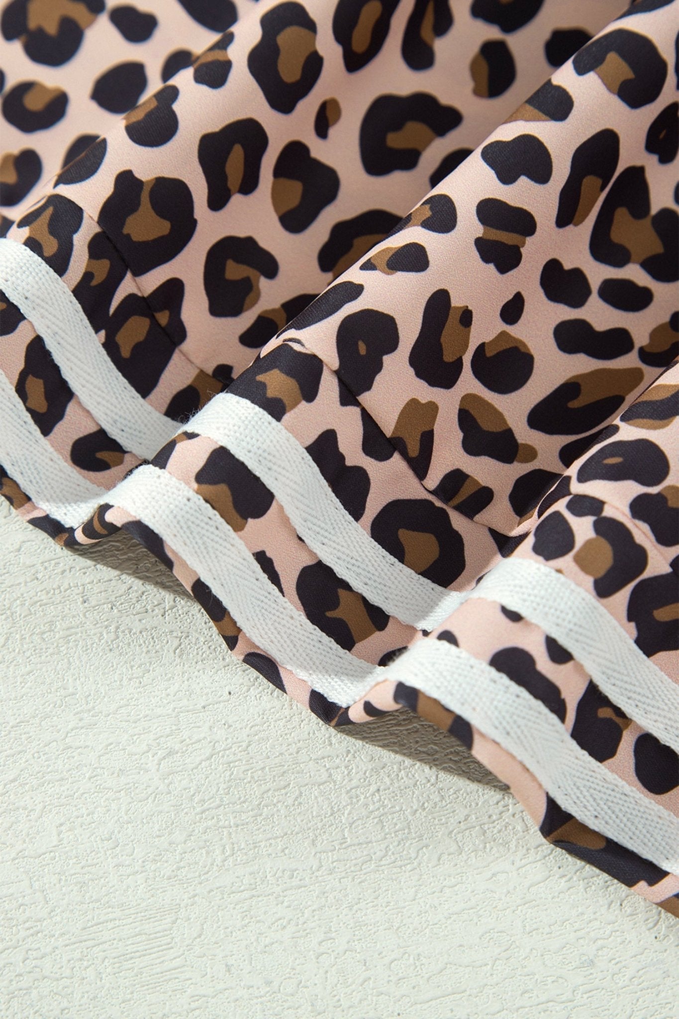 Leopard Side Stripe Wide Leg Pants - Rooted & Reckless Co.