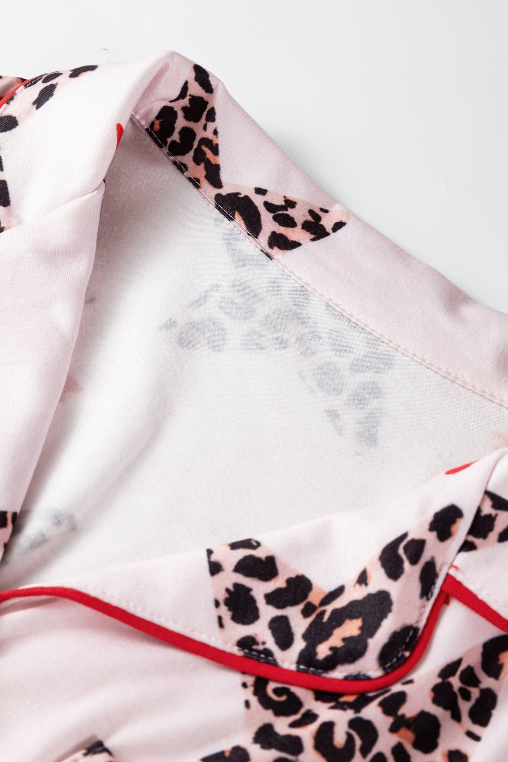 Leopard Star Bow Tie Top and Short Pajama Set - Rooted & Reckless Co.