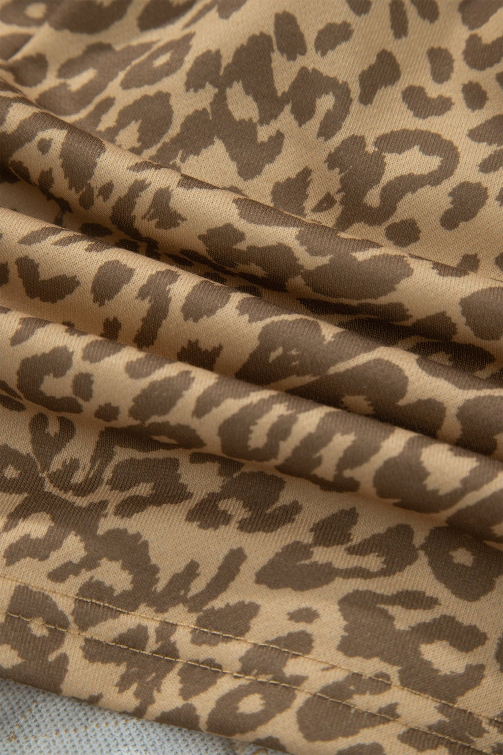 Leopard Star Patch Drawstring Elastic Waist Shorts - Rooted & Reckless Co.
