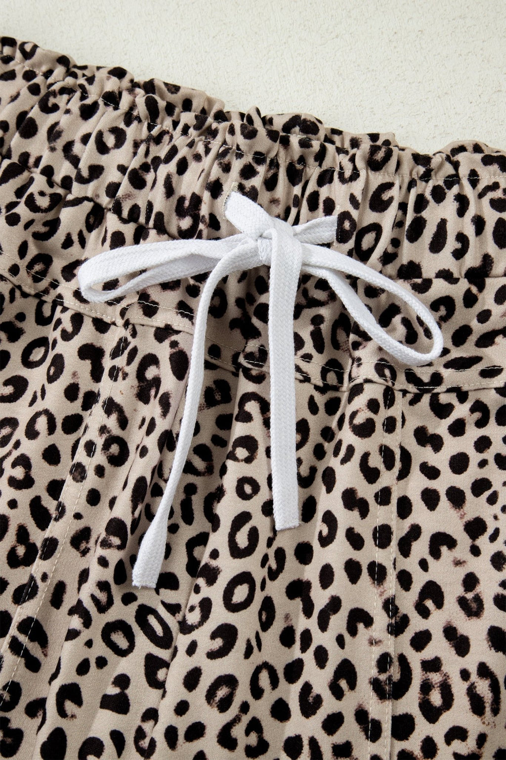 Leopard Terry Knit Wide Leg Pants - Rooted & Reckless Co.
