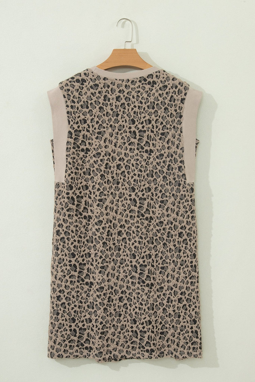 Leopard Textured Sleeveless Mini Dress - Rooted & Reckless Co.