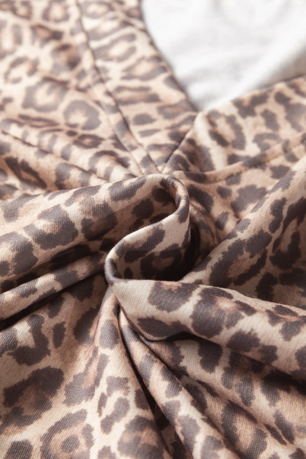 Leopard V-Neck Pullover & Wide-Waistband Skirt Set - Rooted & Reckless Co.