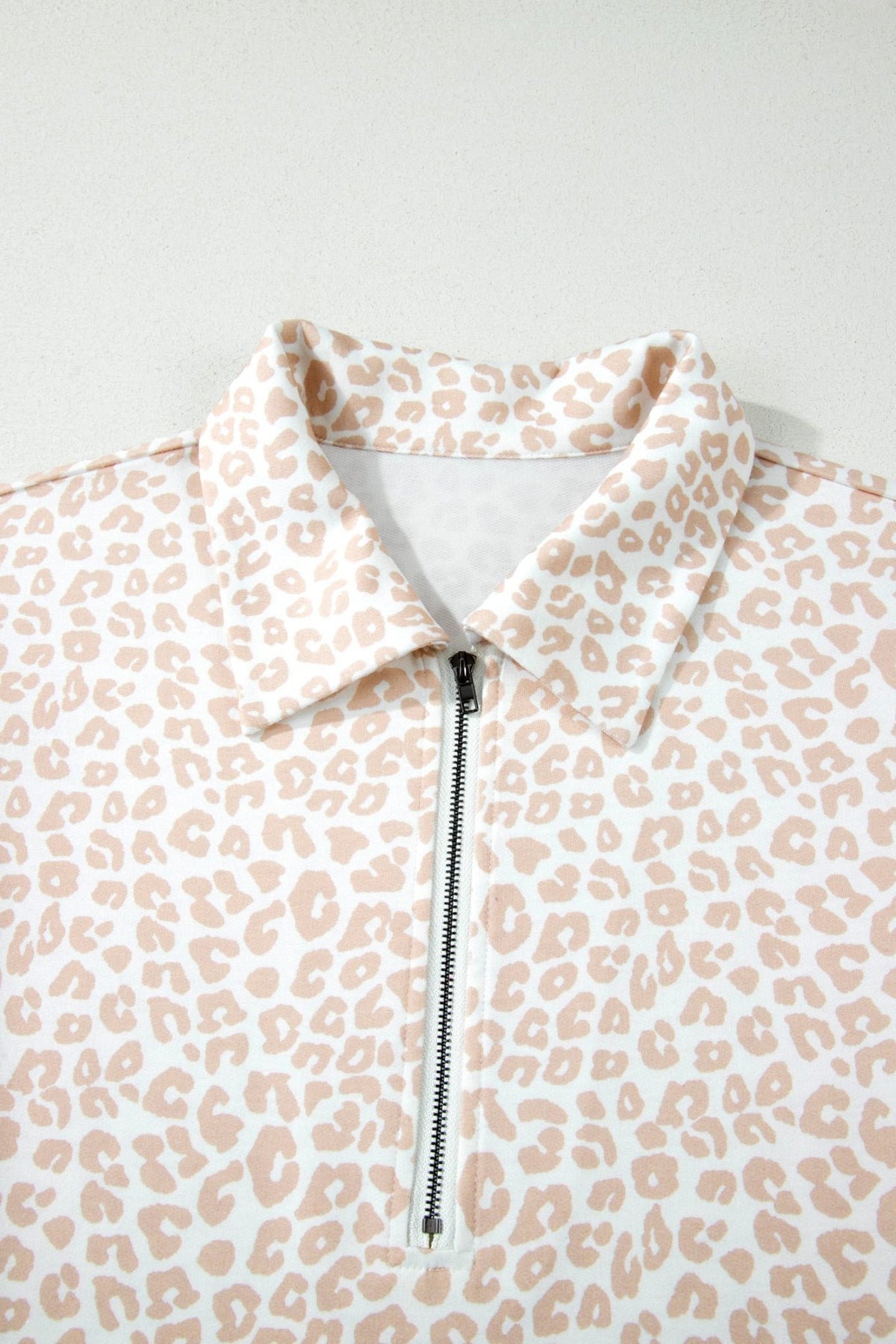 Leopard Zip Polo Top & Elastic Shorts Set - Rooted & Reckless Co.