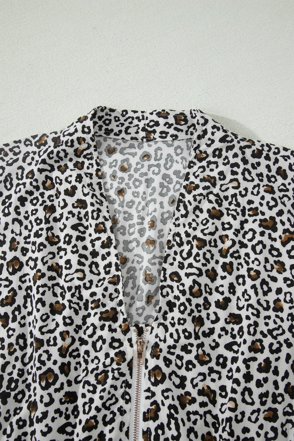 Leopard Zip Up V-Neck Cinched Waist Maxi Dress - Rooted & Reckless Co.
