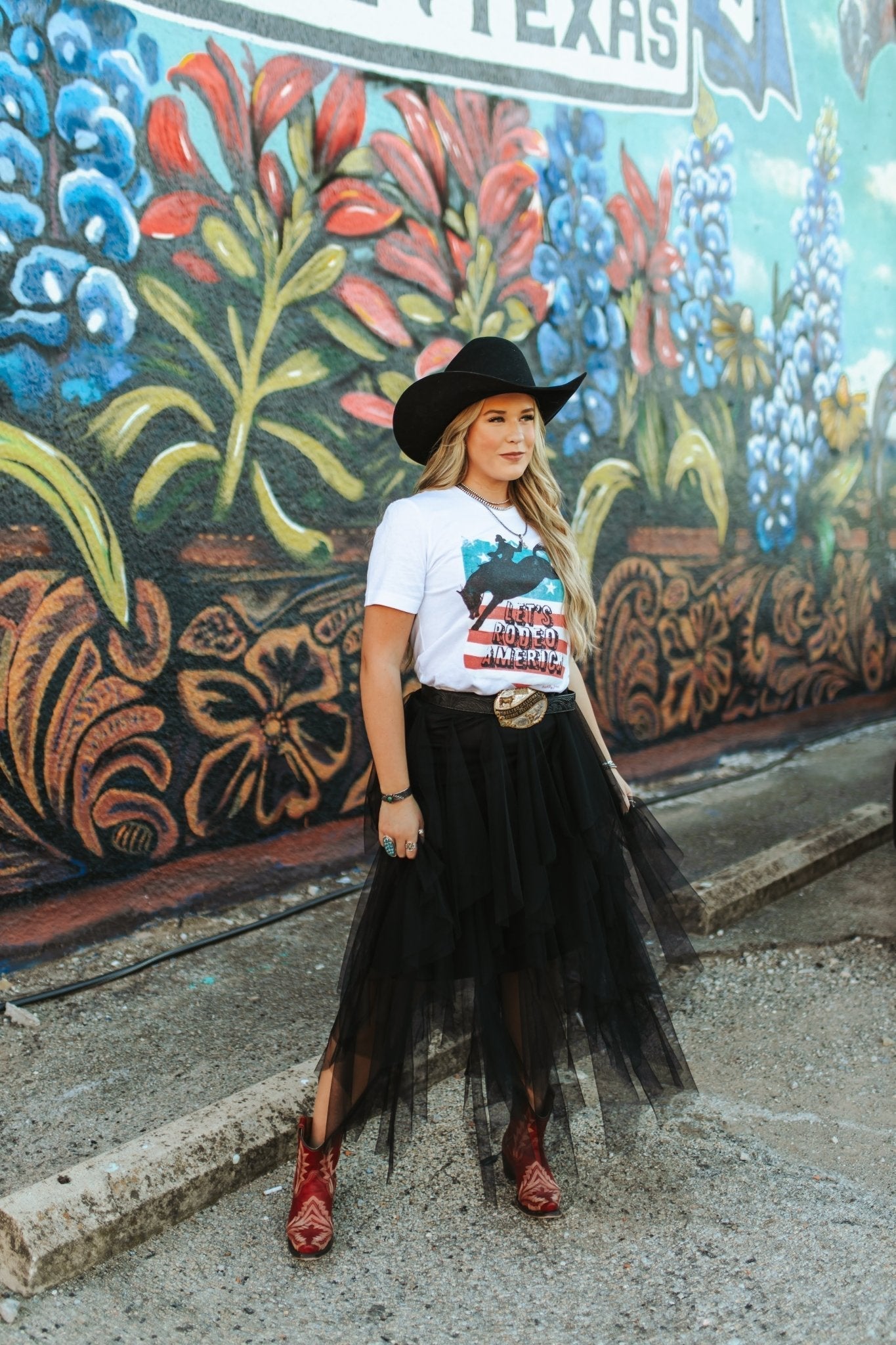 Let's Rodeo America Graphic Tee - Rooted & Reckless Co.