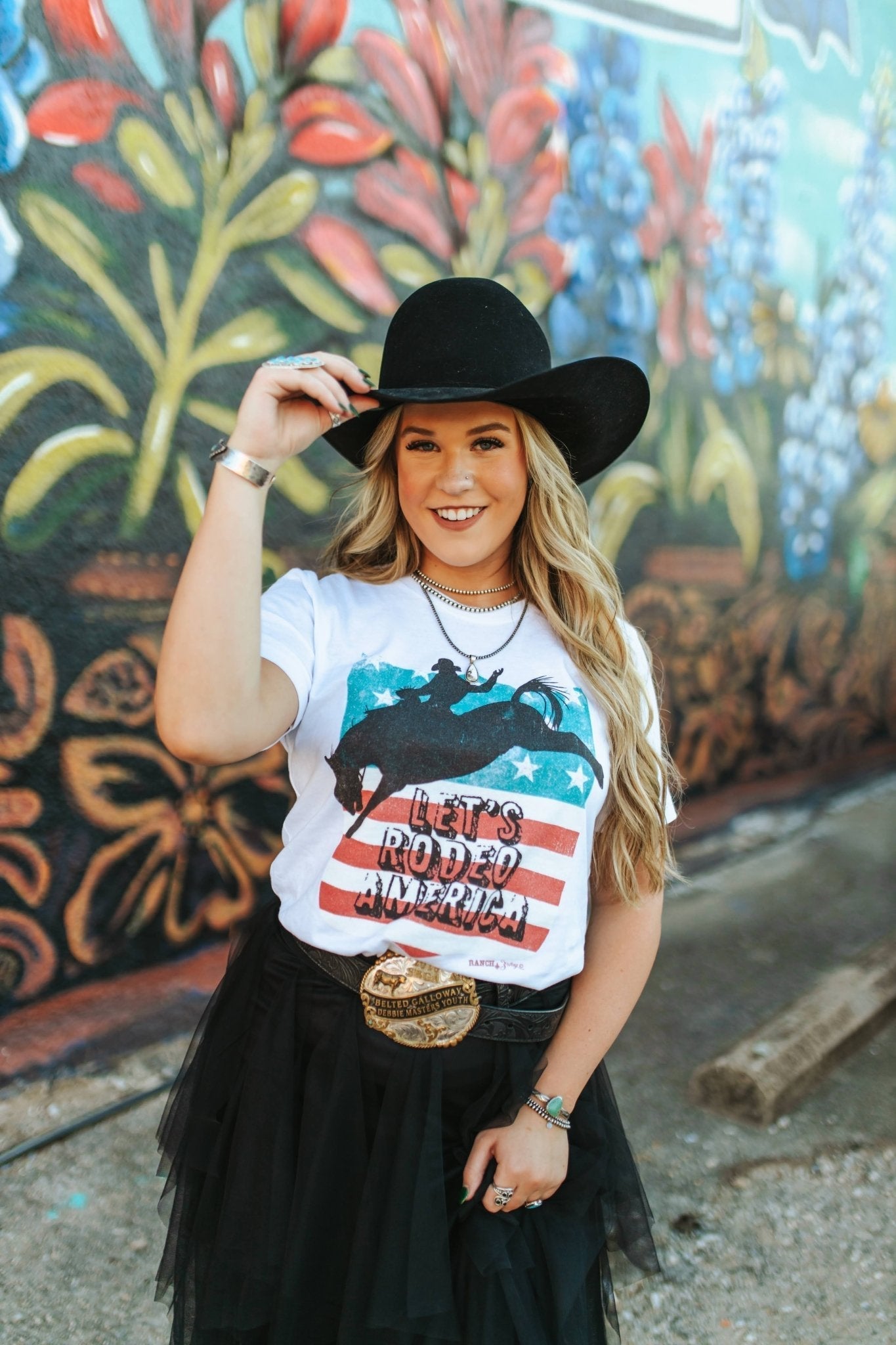 Let's Rodeo America Graphic Tee - Rooted & Reckless Co.