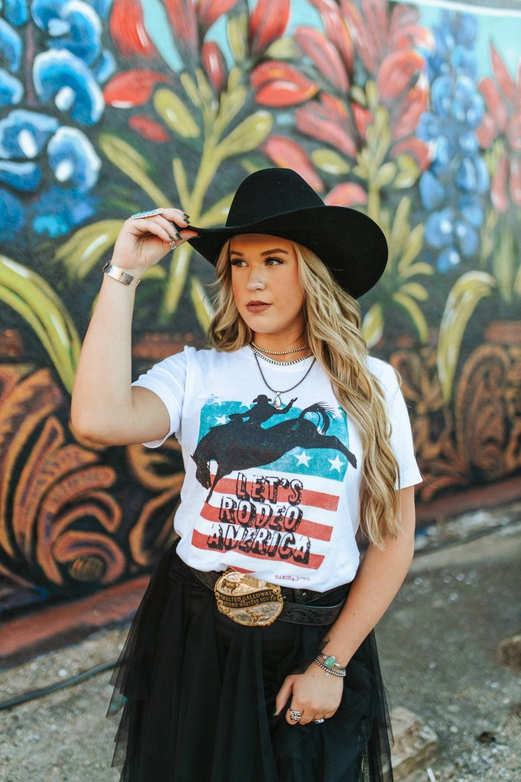 Let's Rodeo America Graphic Tee - Rooted & Reckless Co.