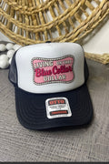 "Living on That Blue Collar Dollar" Trucker Hat — Otto 5-Panel Foam Front with Breathable Mesh Back - Rooted & Reckless Co.