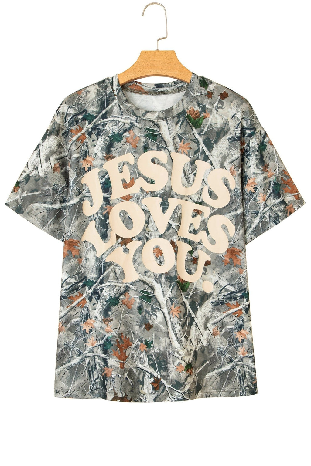 Love Like Jesus Camo Woodland Tee - Rooted & Reckless Co.