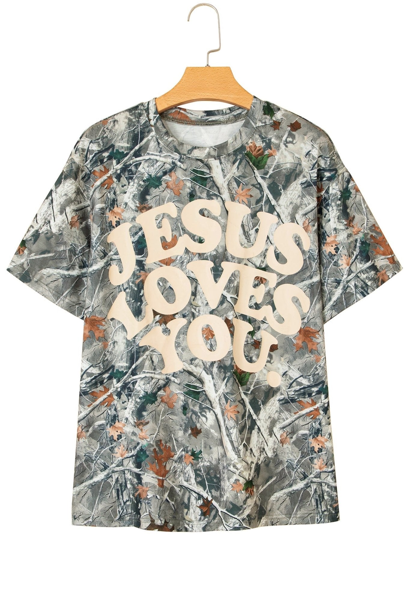 Love Like Jesus Camo Woodland Tee - Rooted & Reckless Co.