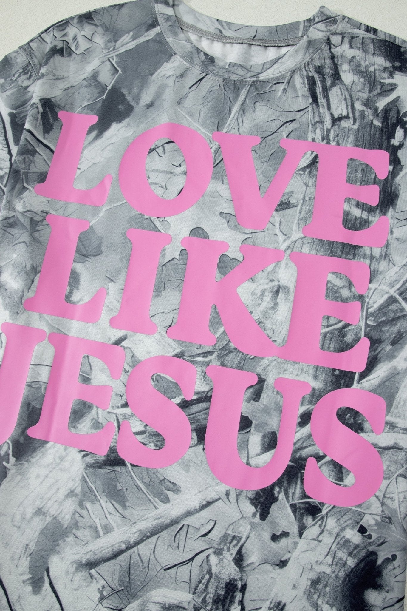 Love Like Jesus Camo Woodland Tee - Rooted & Reckless Co.