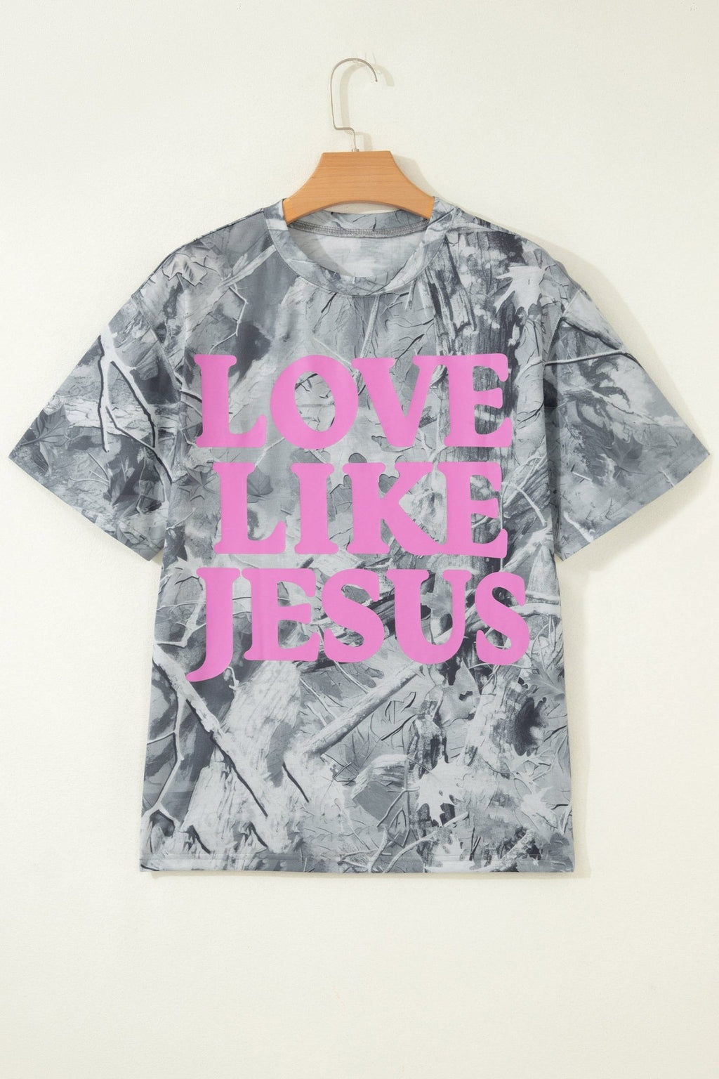 Love Like Jesus Camo Woodland Tee - Rooted & Reckless Co.