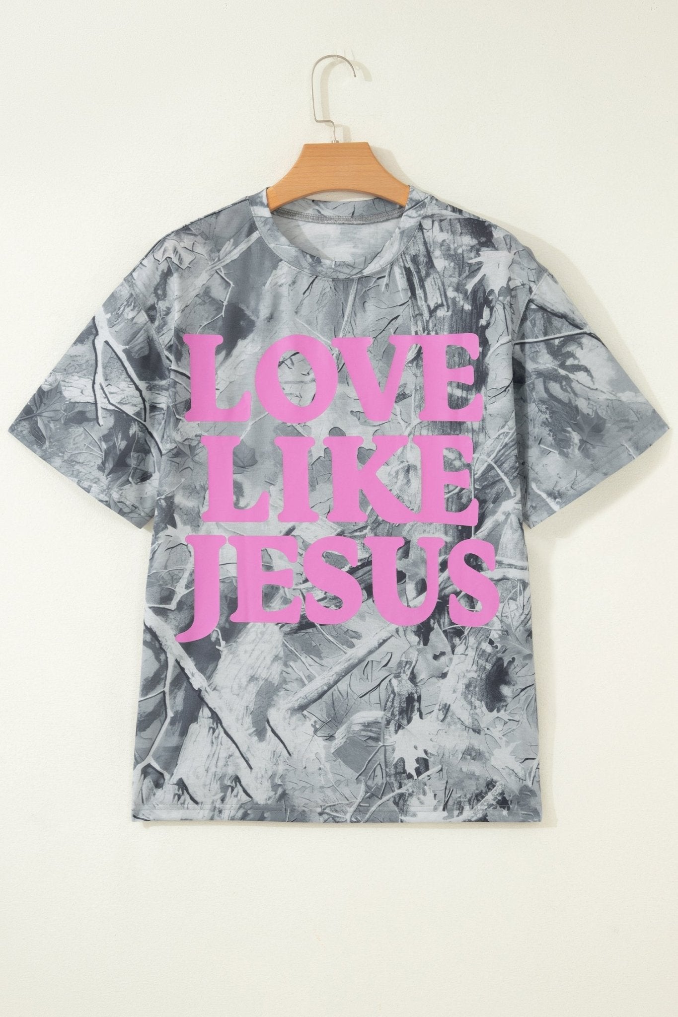 Love Like Jesus Camo Woodland Tee - Rooted & Reckless Co.