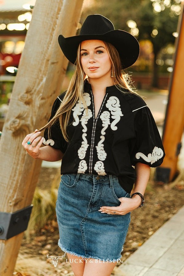 LUCKY & BLESSED "Nashville" High-Rise Raw Hem Western Denim Mini Skirt — Vintage Mineral Wash with Concho Belt-Ready Loops - Rooted & Reckless Co.