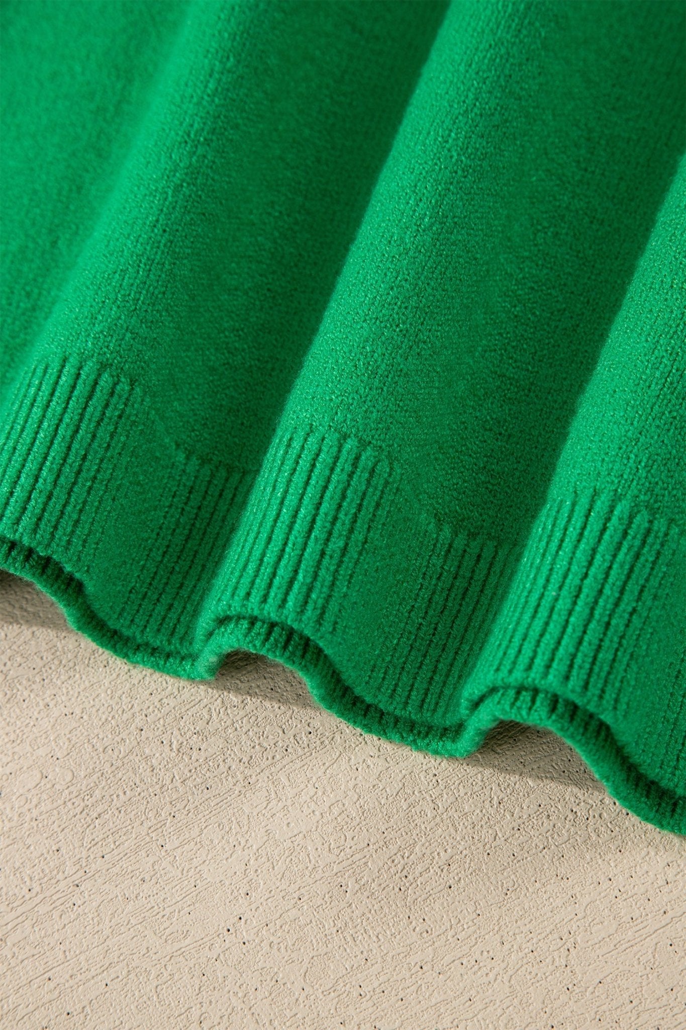 Lucky Stripe Flutter Sleeve Round Neck Sweater - Rooted & Reckless Co.