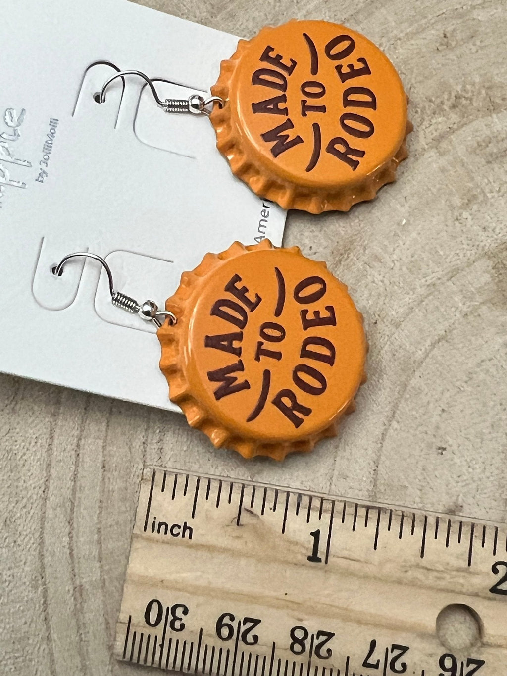 Made to Rodeo Beer Cap Western Earrings — Playful Rodeo Statement - Rooted & Reckless Co.