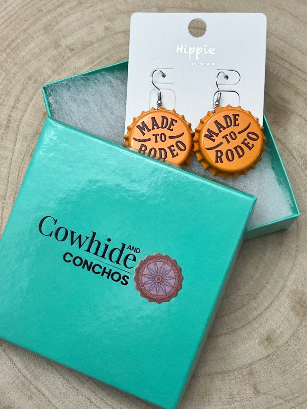 Made to Rodeo Beer Cap Western Earrings — Playful Rodeo Statement - Rooted & Reckless Co.
